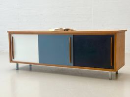 Schweizer Schiebetür-Sideboard von Wohnbedarf AG, 50er/60er
