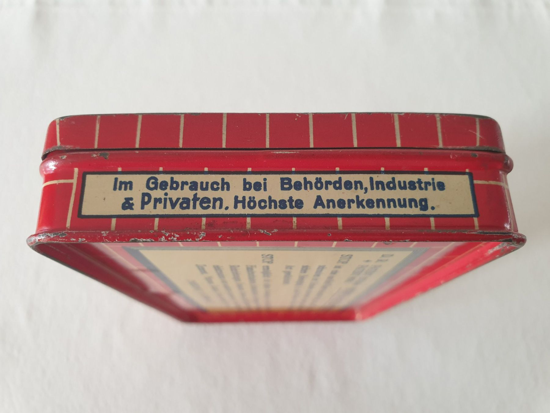 Barattoli: Vintage Blechdose STOP Universal Dübel D.R. Patent alt – Usato da Mörschwil venduto da spirspi 5