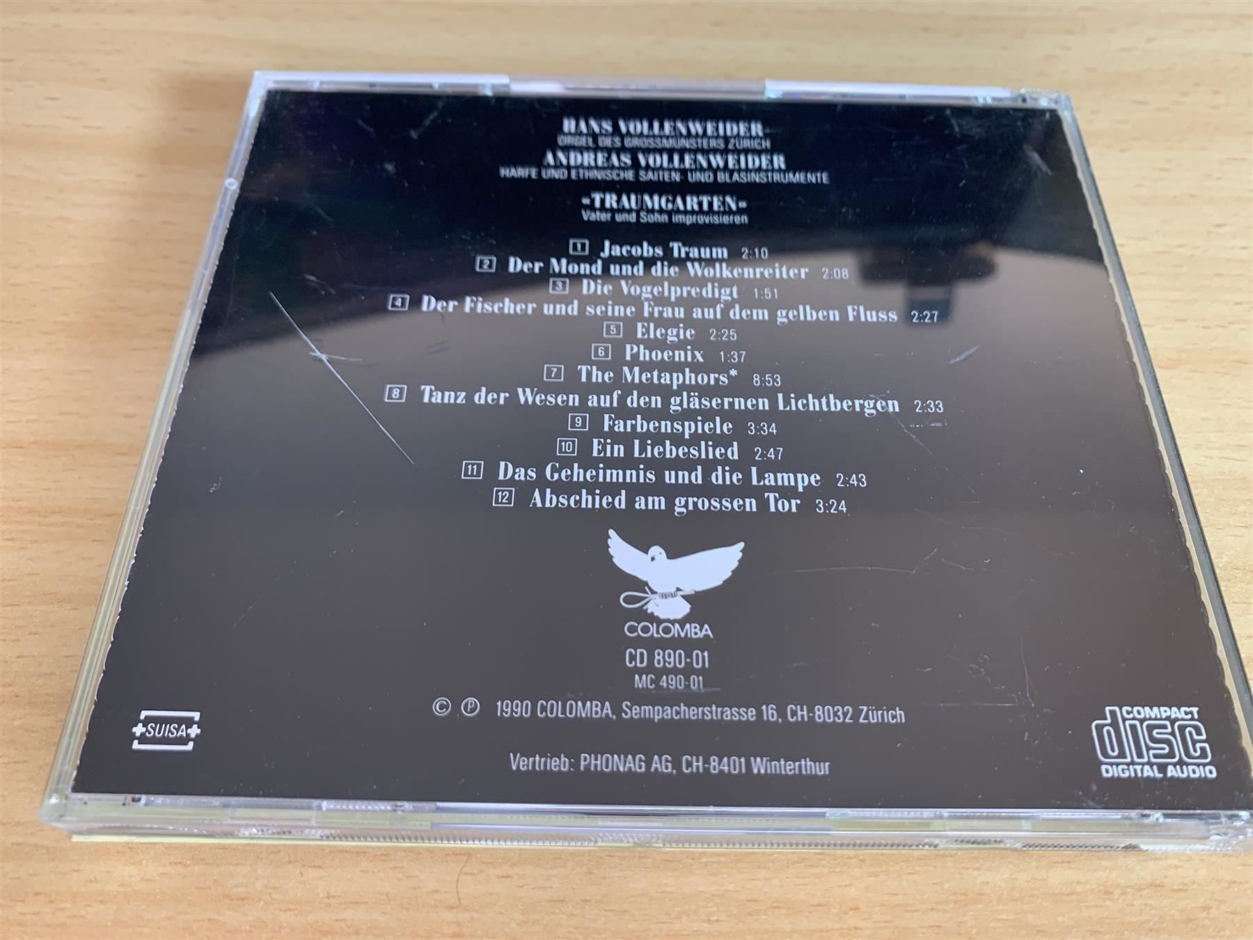 CD: Andreas Vollenweider – Traumgarten – Usato da Rikon im Tösstal venduto da Alpenmutz 1
