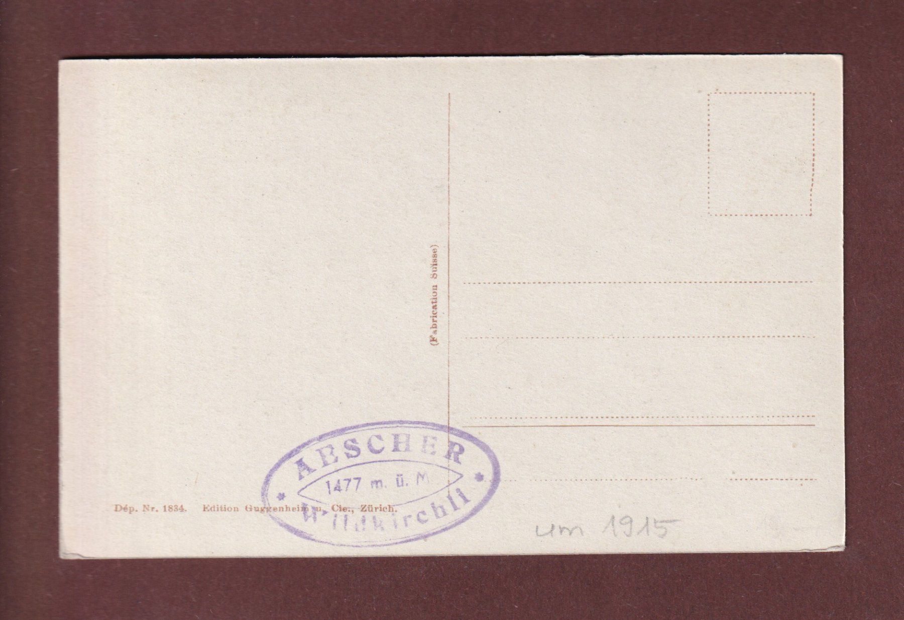 Cartoline postali: AESCHER am Säntis - Altmann – Usato da Pully venduto da nicecards-shop 1