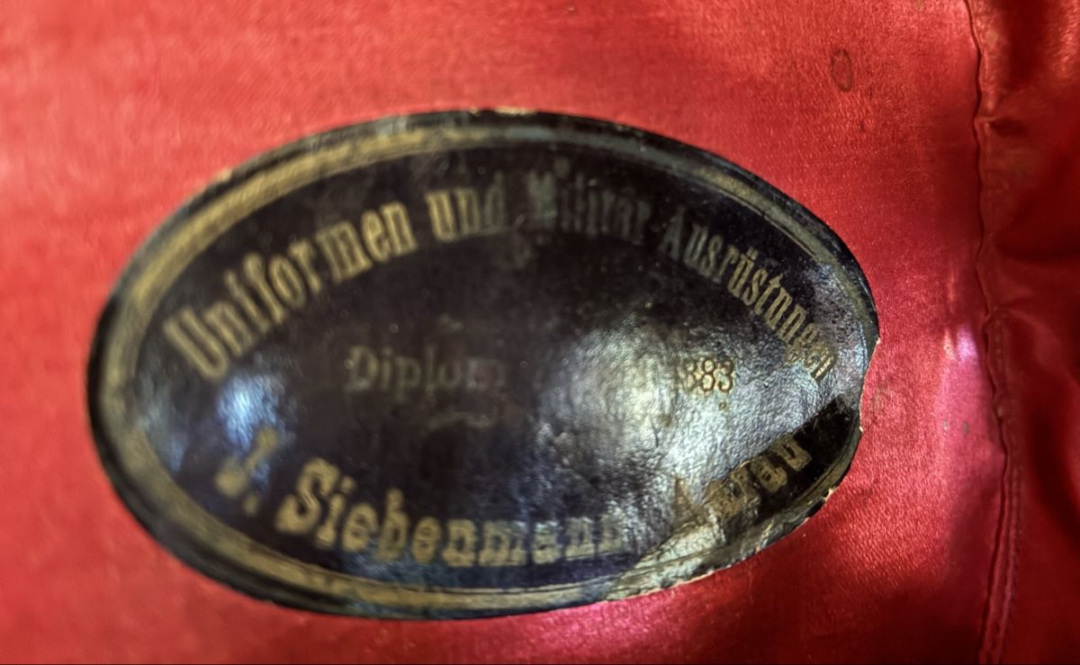 Schweizer Armee Uniformi: Tschako 1888 Hauptmann AR – Usato da Gutenswil venduto da Antiques77 5