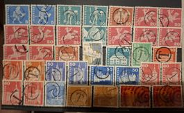 Lot mit schönen T - Stempel 36Stk 