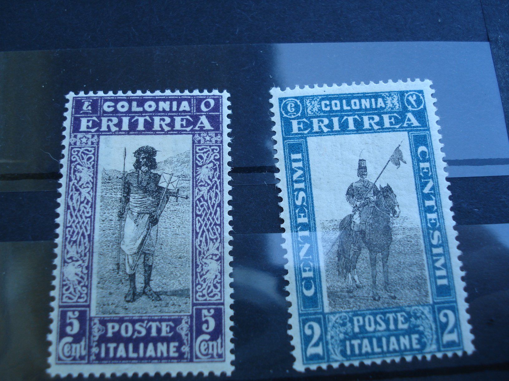 Tutti i francobolli: 2 alte Marken Eritrea, Poste Italiane, * – Usato da Niederwil AG venduto da morostahu