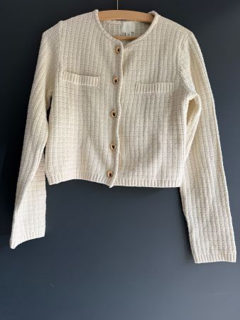 H&M Strickjacke, creme-weiss, Gr. XS – Top Zustand!