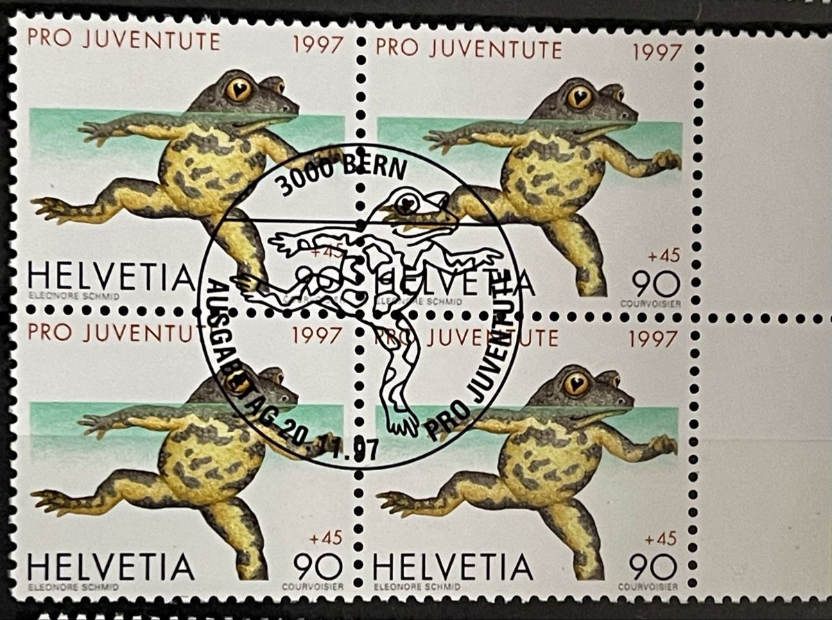 Tutti i francobolli: Pro Juventute 1997 Serie Mistel , 4er Block 1 – Nuovo (secondo la descrizione) da Bern venduto da TamSham 3