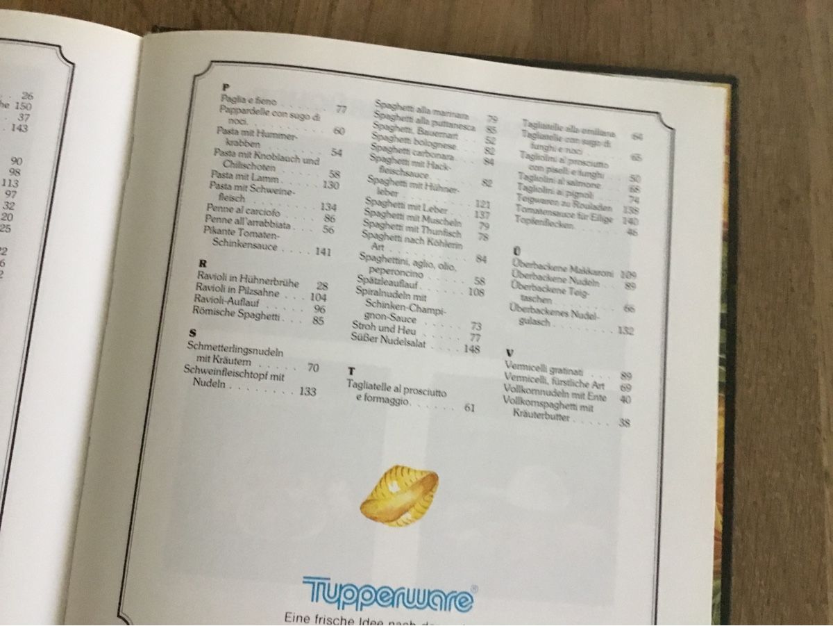 Bücher: Tupperware Nudelgerichte – Gebraucht aus Triesen von Trisuna 8