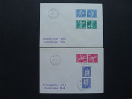 1968 Nr. K45L-K47L+K49L auf FDC BERN