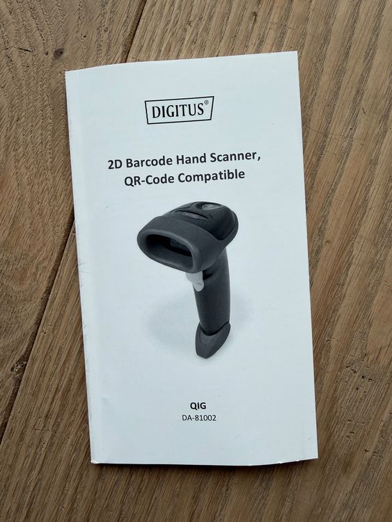2D Barcode Hand Scanner - QR Code compatible - mit Ständer (Neu (gemäss ...