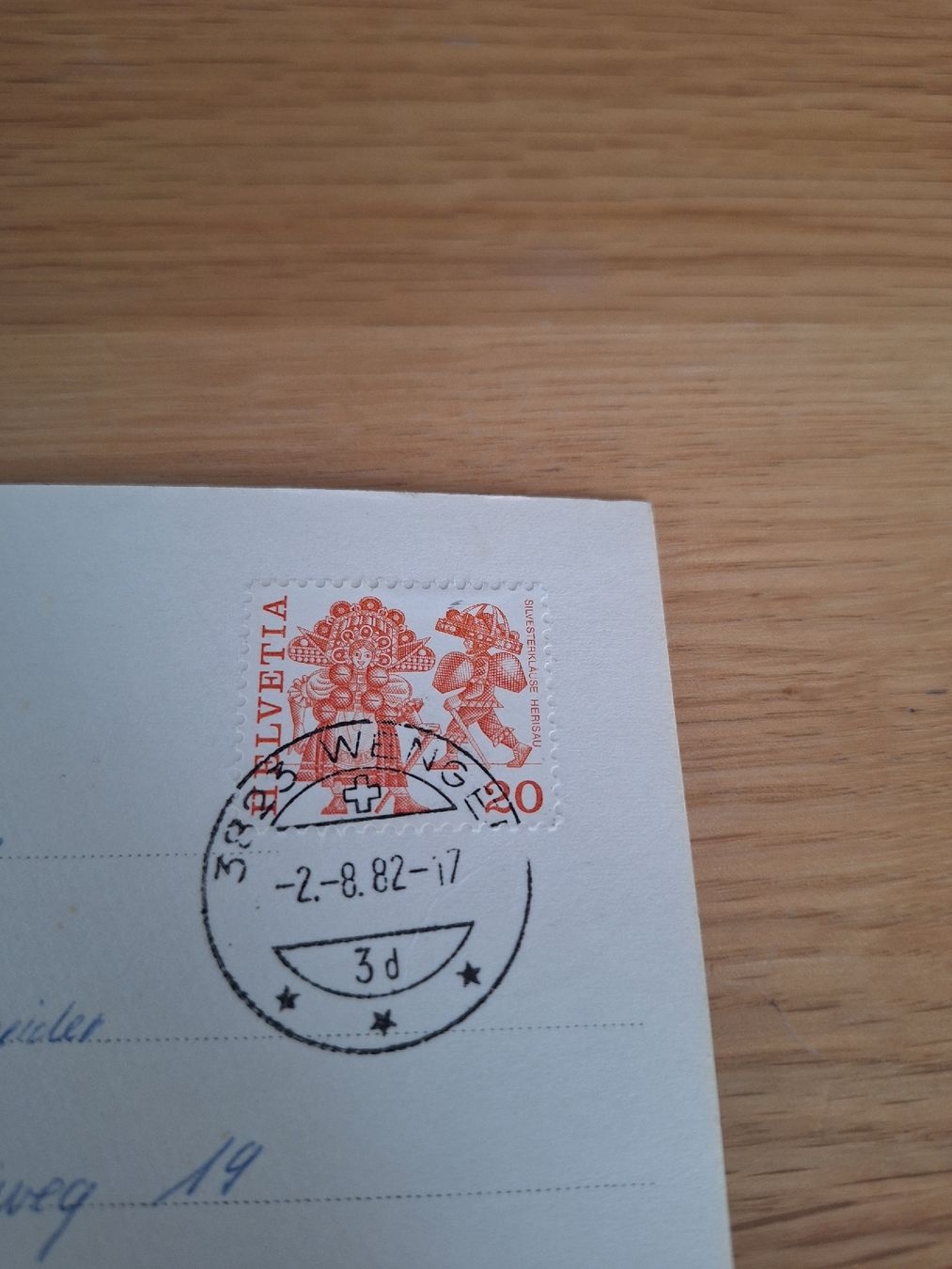 Cartoline postali: Ansichtskarte Kleine Scheidegg Eiger gelaufen 1982 – Usato da Wanzwil venduto da chlinih93 1