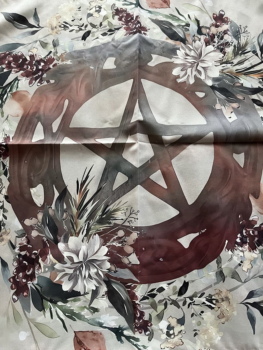 Tutte le decorazioni: Altartuch mit Pentagramm – Nuovo e nell'imballaggio originale da Gams venduto da Mariawicca 1