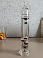 Galileo Thermometer Glas Vintage Deko Wetterstation Rarität