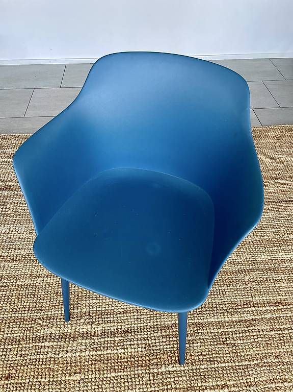 Sedie: Chaises de table bleues pétrole  – Usato da St-Aubin-Sauges venduto da ant_j9vt 2