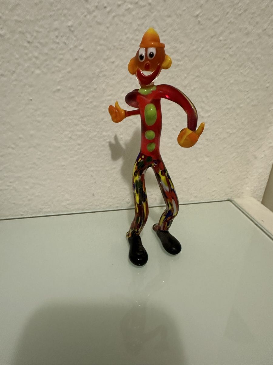Murano Statuette: Clown Murano Glas. – Usato da Bützberg venduto da Chisco 4