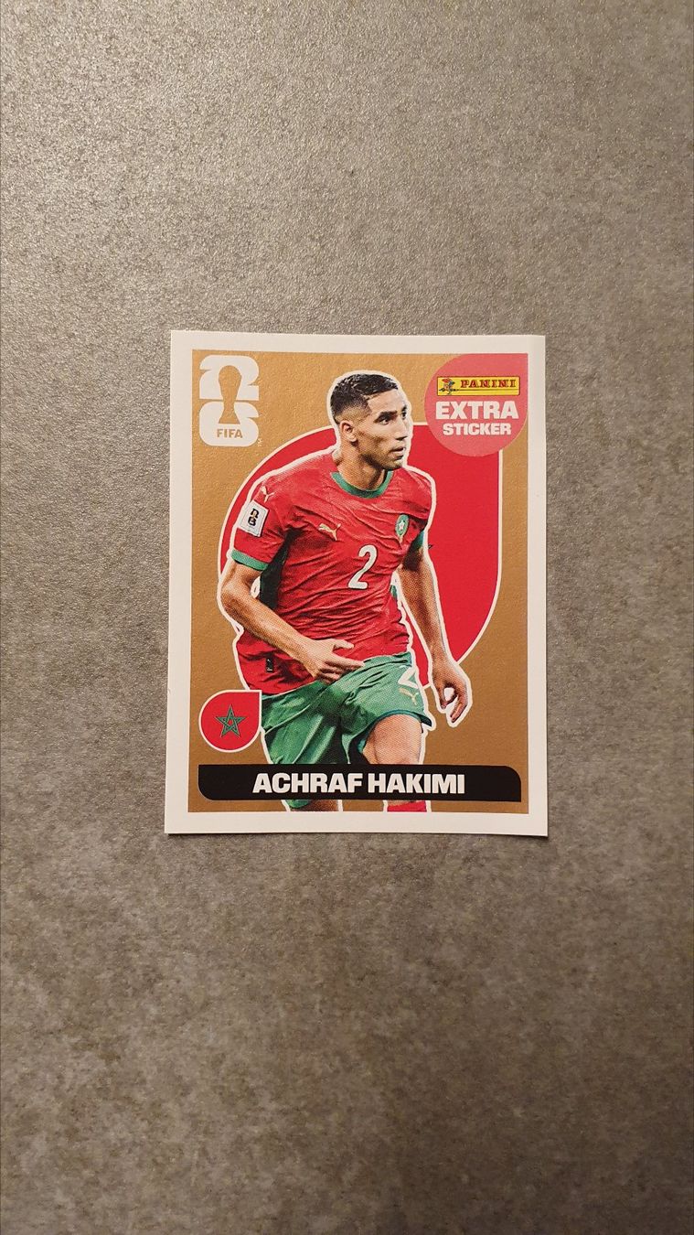 Panini Carte collezionabili: panini extra sticker Achraf Hakimi 2026 – Nuovo (secondo la descrizione) da Estavayer-le-Lac venduto da Pinoux