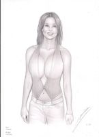 Dessin Danni Minogue, copie limitée ou original à choix