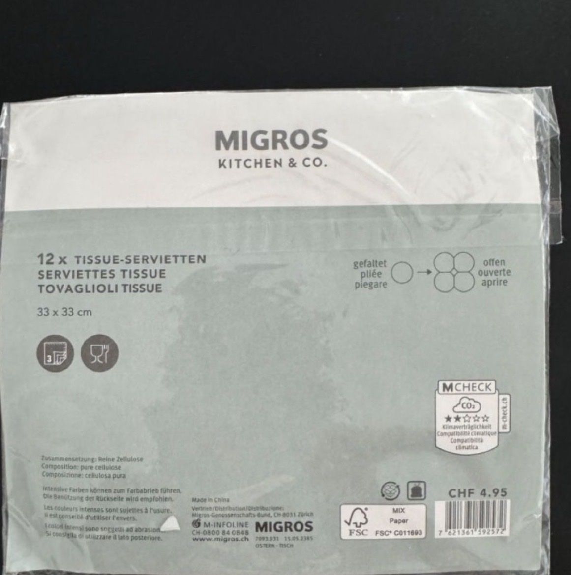 Migros Servietten: Servietten Gänseblümchen | NEU! – Neu und originalverpackt aus Sins von sum_lv6d 1