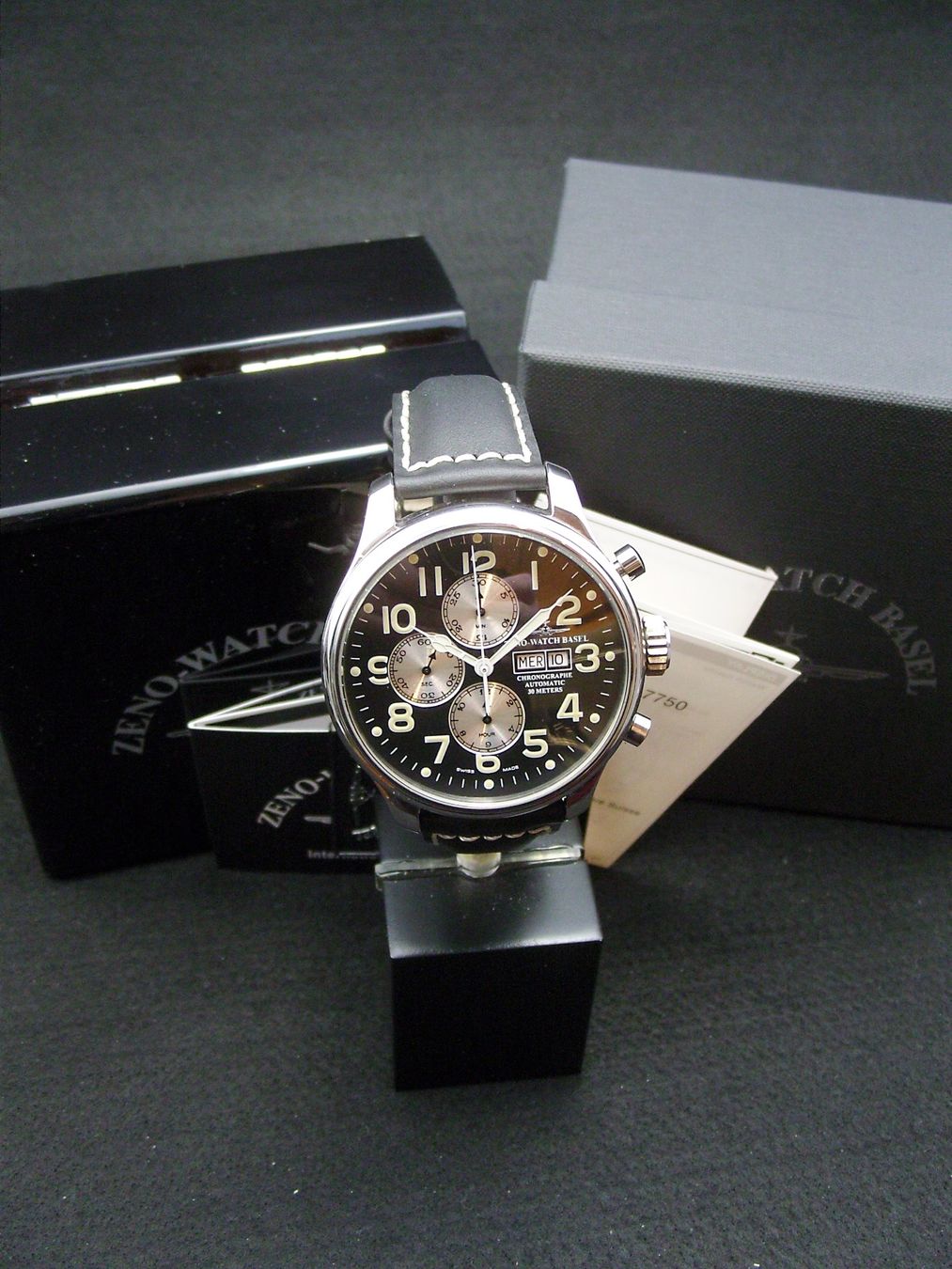 Zeno Orologi: Neuer Oversized Pilot Tachymeter Chrono Day-Date/ Automatik – Nuovo e nell'imballaggio originale da Mels venduto da niezie2002 6
