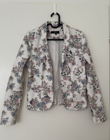 Damen Blazer mit Blumenmuster – Grösse 36