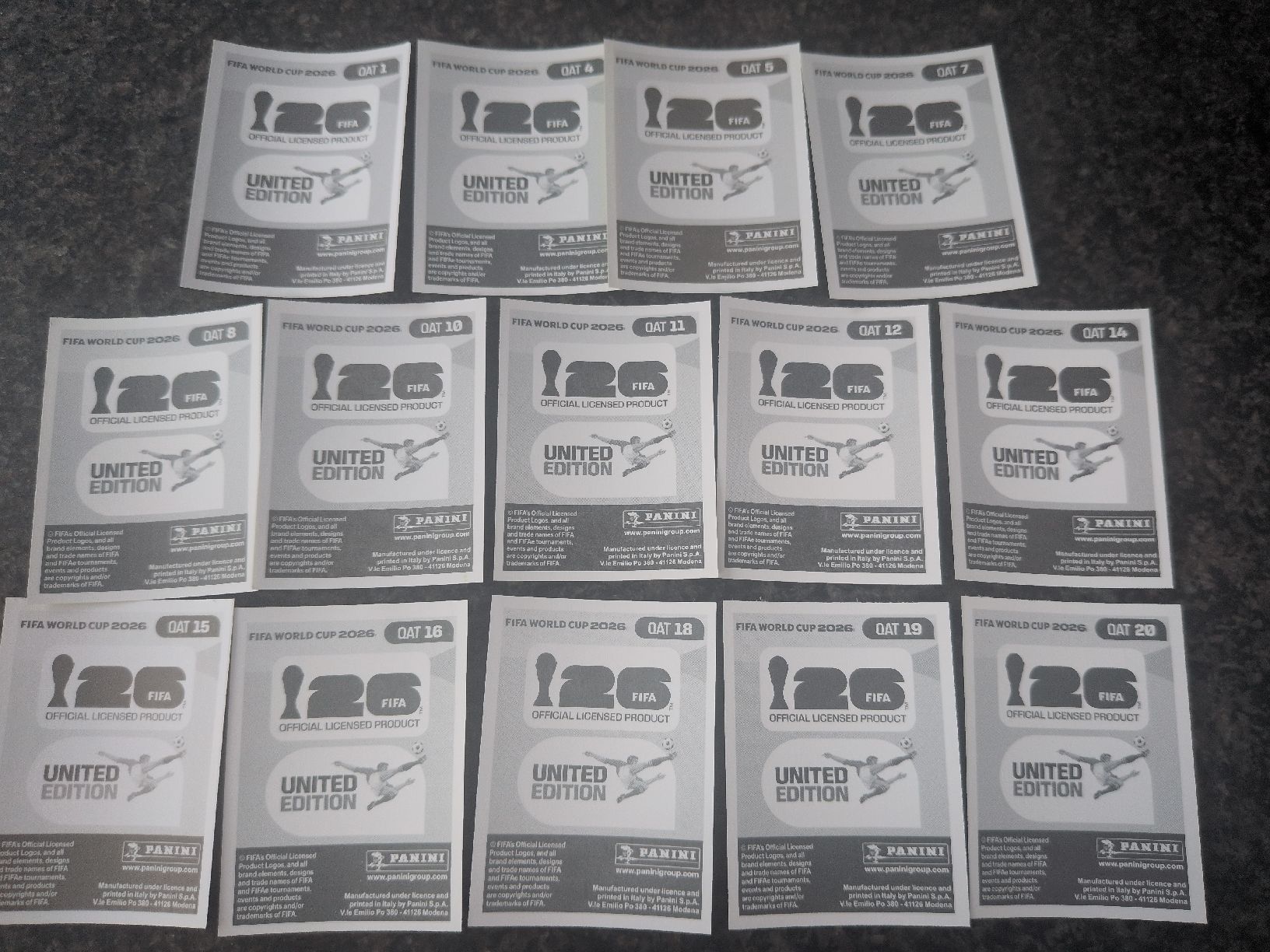 Panini Sammelbilder & Trading cards: 14 Quatar Panini  – Neu (gemäss Beschreibung) aus Dittingen von uke4243