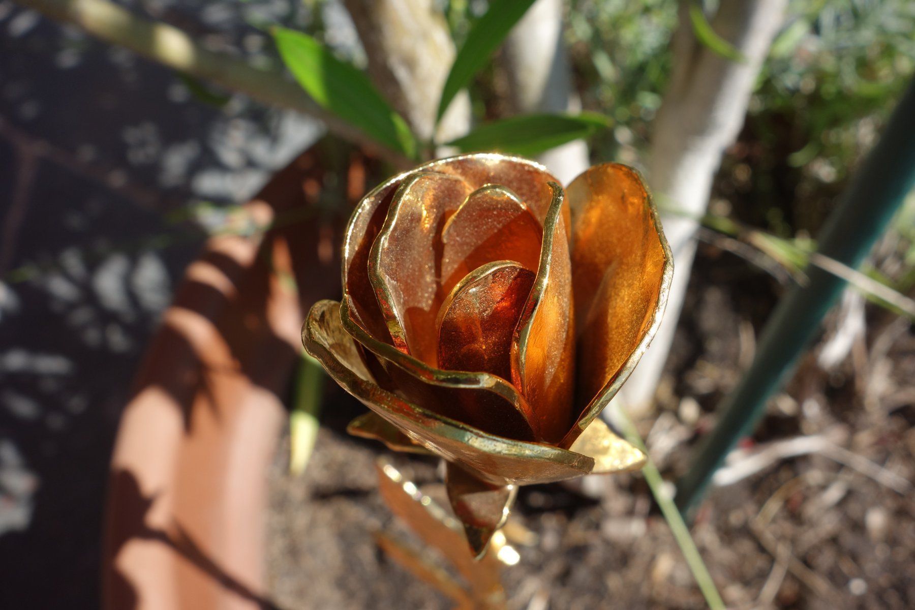 Altri gioielli: Rose "goldfarben" Zinn – Usato da Weggis venduto da Giorgio3005 4