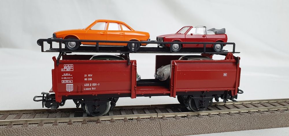 Marklin 46129 – Paire De Wagons Porte-autos H0 Laaes, état D’occasion