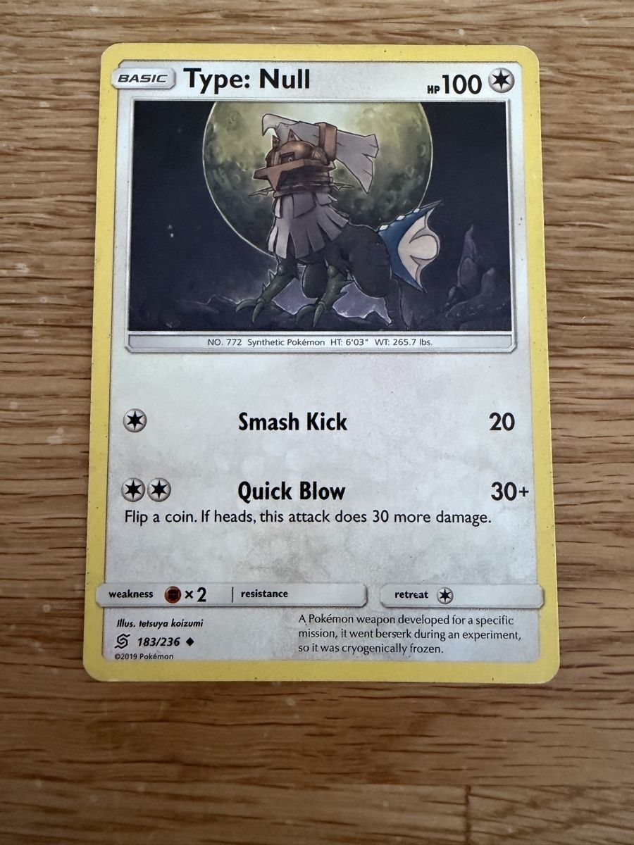 Cartoline: Pokemon Type : Null 183/236 – Usato da Uitikon Waldegg venduto da Sa_v9gp