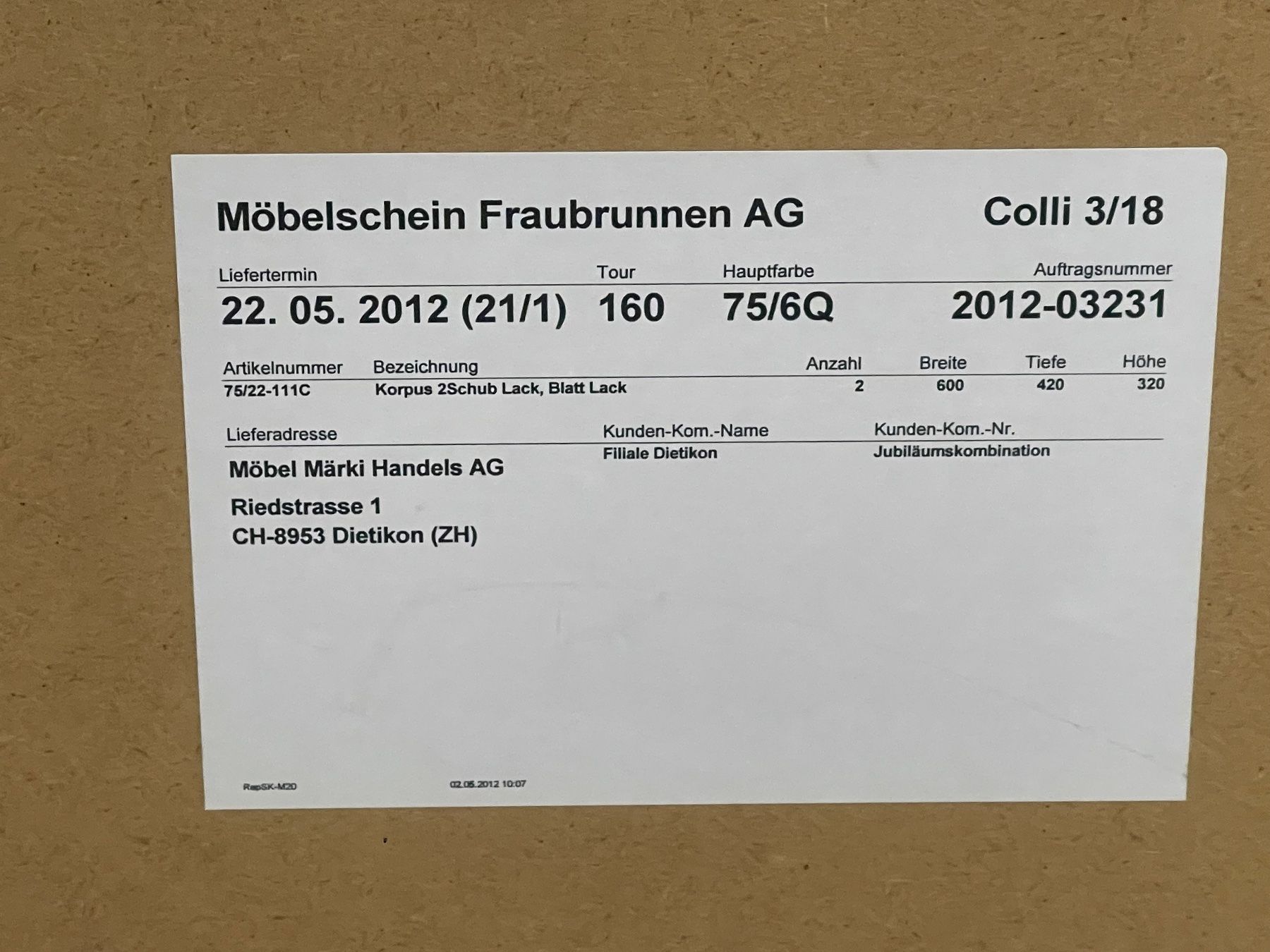 Comodini: Fraubrunnen Nachttisch – Usato da Dietikon venduto da Nissaa 3