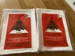 Christbaumunterlage aus Schneewatte
