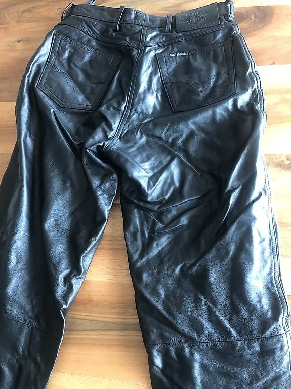 Hosen: Harley-Davidson Lederhose schwarz – Gebraucht aus Bottighofen von con_6lgw 2
