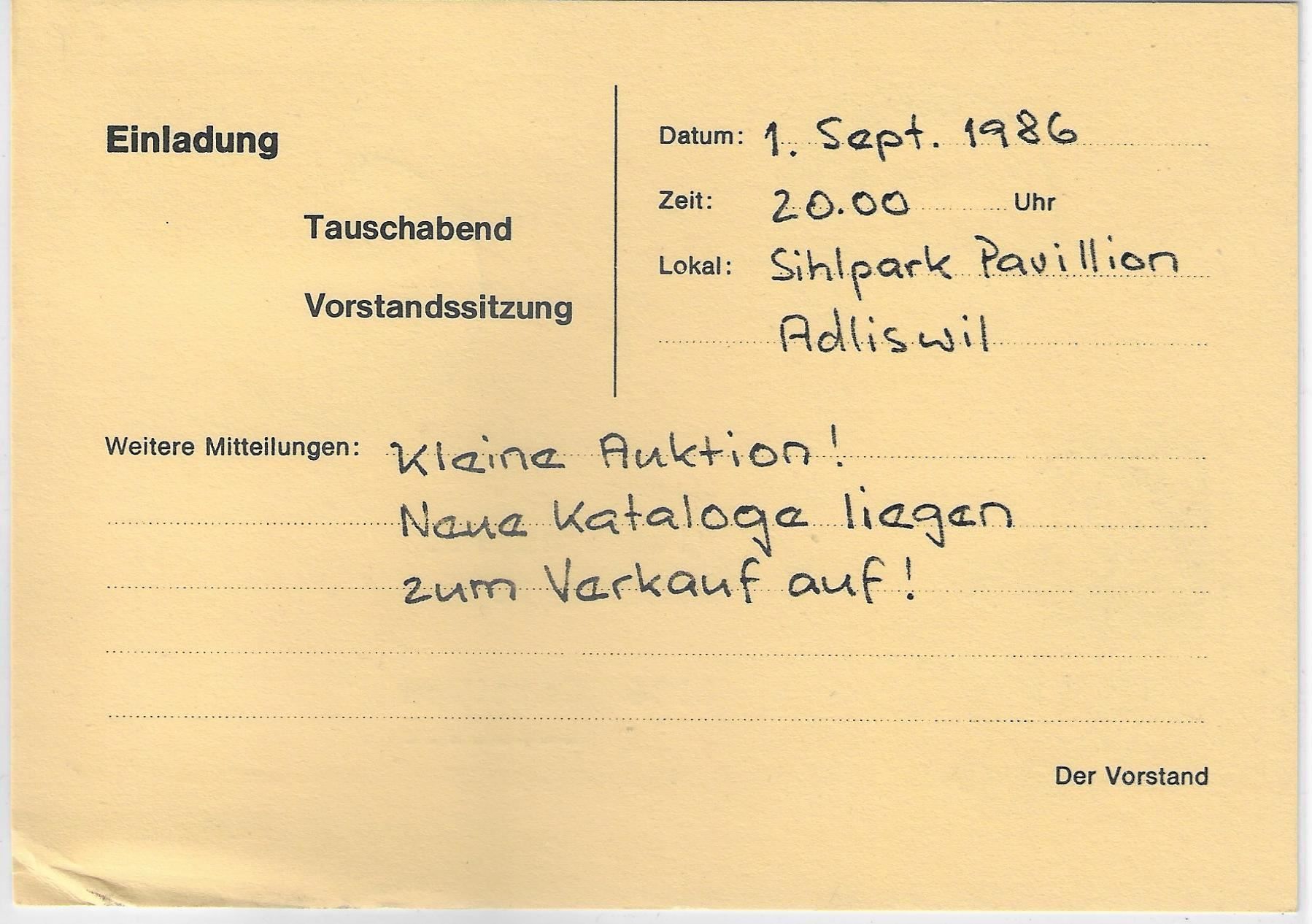 Alle Briefmarken: Werbestempel 2535 Frinvillier 23.8.86 – Gebraucht aus Ettingen von Kartenplanet 1