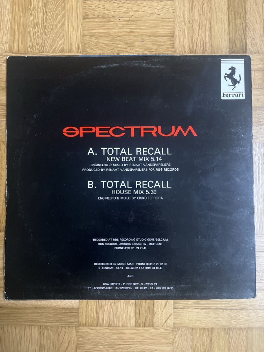 Dischi in vinile: Spectrum Techno / New Beat Vinyl – Usato da Wangen b. Olten venduto da break72 1