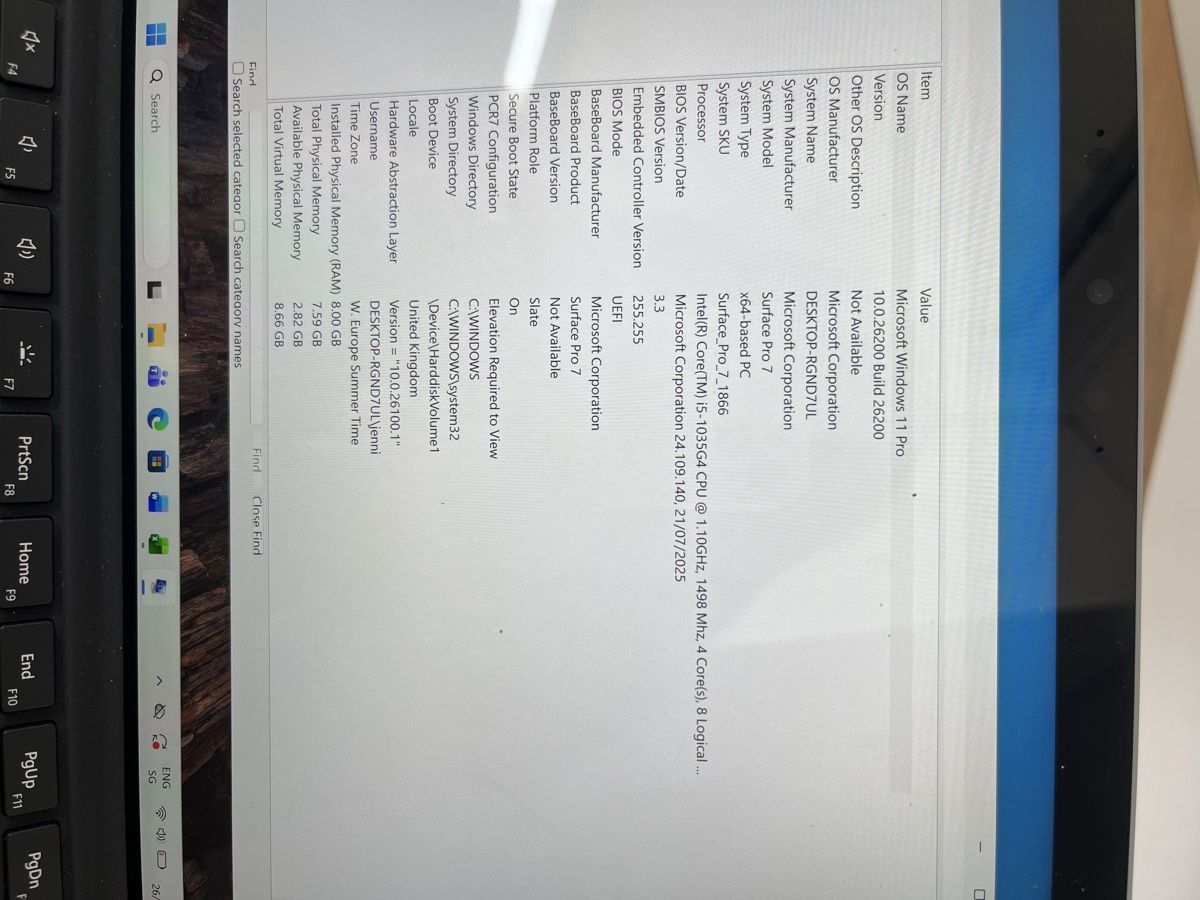 Microsoft Tablet PC: Microsoft Surface pro 7  – Usato da Oberentfelden venduto da Jennifer_2 3