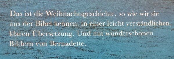 Libri: Die Weihnachtsgeschichte Bilder von Bernadette – Usato da Wetzikon ZH venduto da strubeli024 1