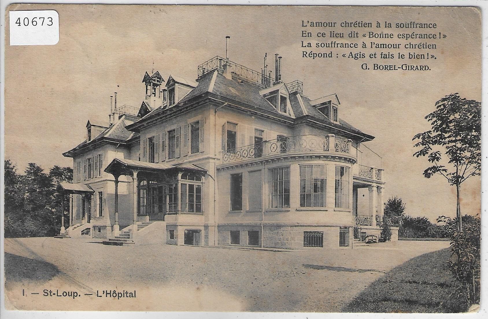 Ansichtskarten: St. Loup - L'Hospital – Gebraucht aus Ettingen von Kartenplanet