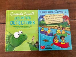 Lot de 2 livres Cressida Cowell Les Petits Détectives
