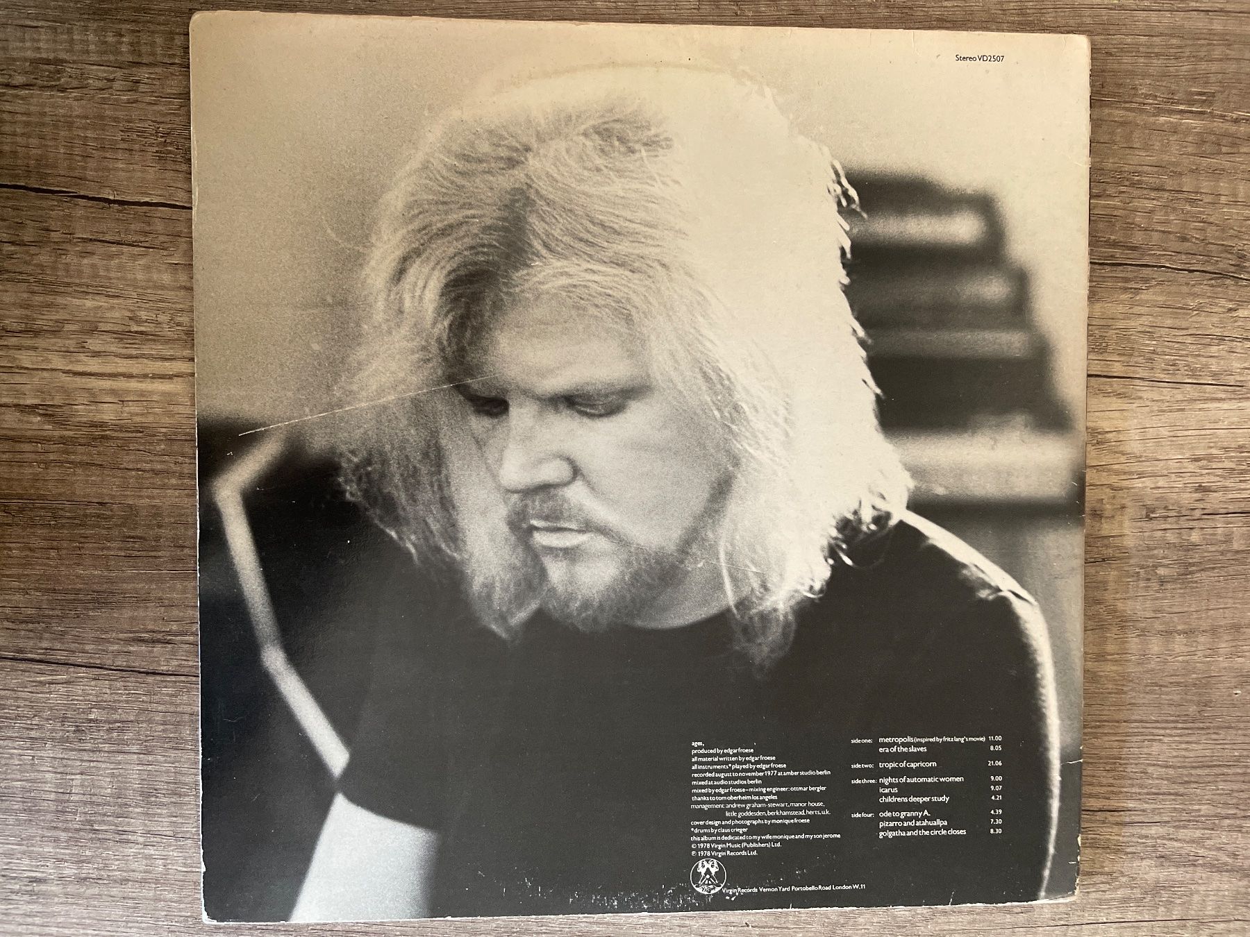 Dischi in vinile: S132/Edgar Froese - Ages – Usato da Frutigen venduto da Philippe_jsp 1