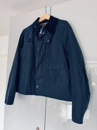 BARBOUR Spey Wax Jacket Dunkelblau Grösse L (50)