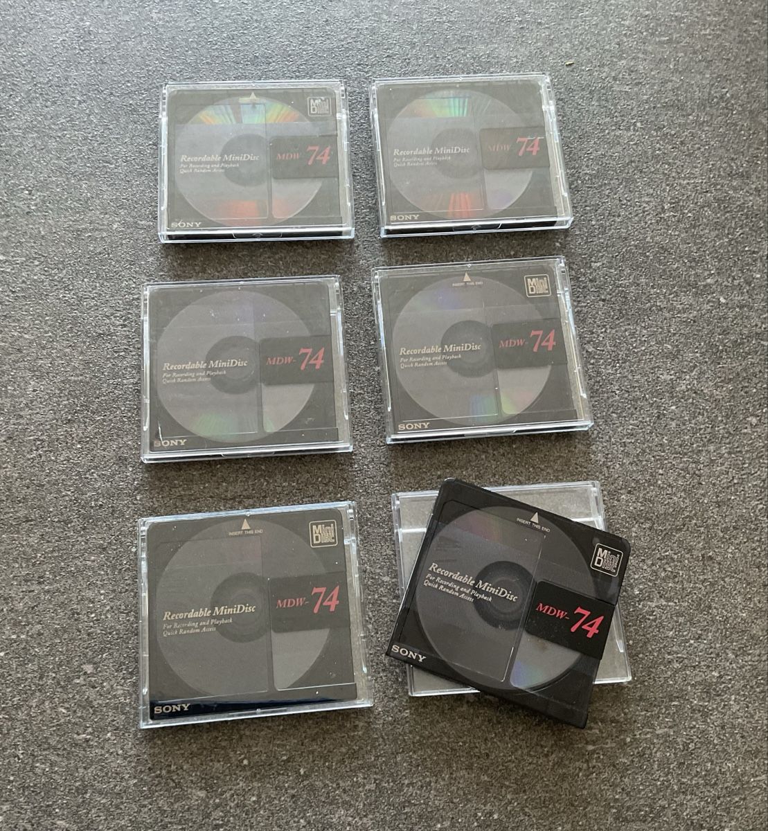 Sony Minidisc: 6 Stk. Sony MiniDisc MDW-74, Top! – Usato da Jegenstorf venduto da BAVARIA4CH