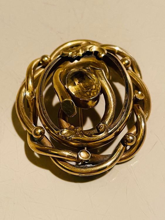 TRES BELLE BROCHE Rectangulaire / INCLUSIONS ROSES&FEUILLESANNEES 1925/1930 EUR 9,90 - FR