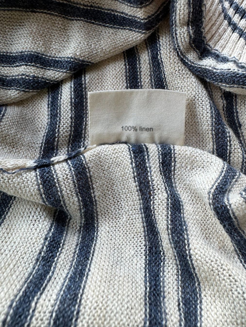 Nile Pulls & Sweat-shirts: Leinenpullover von Nile, gestreift beige blau – Neuf (Voir description) à Stäfa par Mofi8712 5