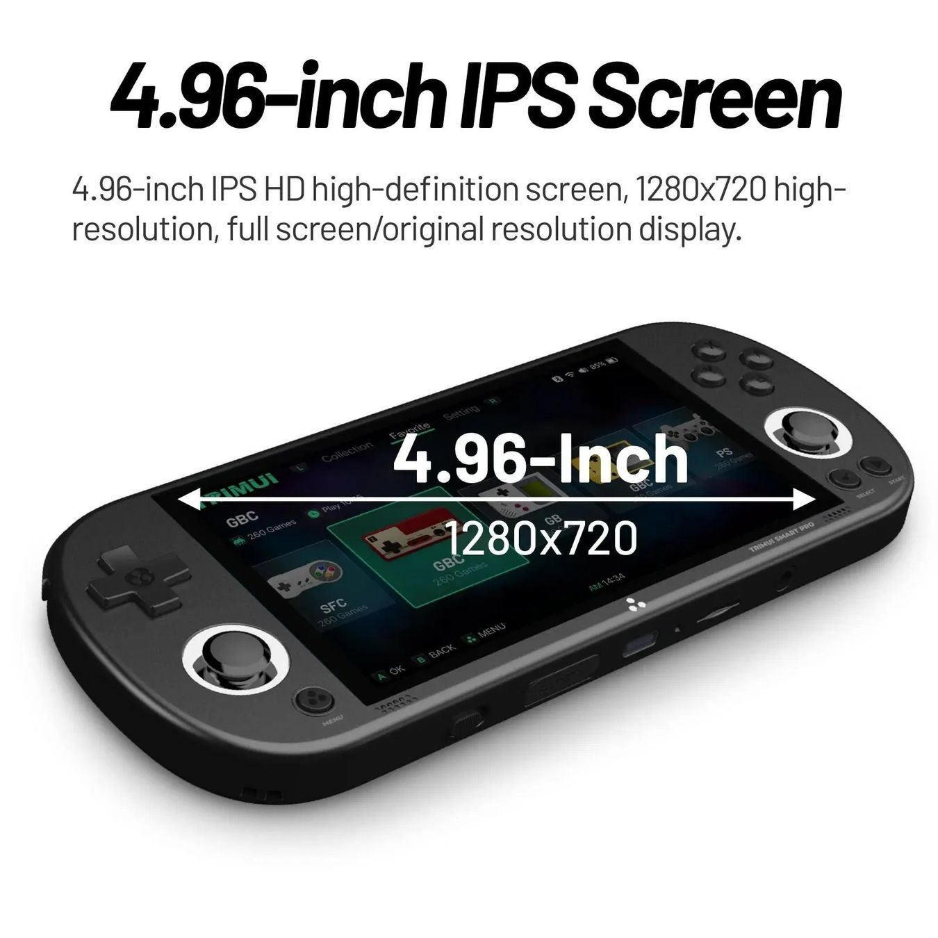 Konsolen: Handheld-Spiele konsole 4,96'' IPS-Bildschirm Linux-System – Neu und originalverpackt aus Genève von Top-Trend 6