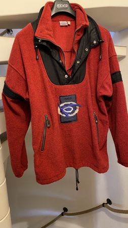 Fleece Sweatshirt Hoodie Oberteil Jacke Vintage