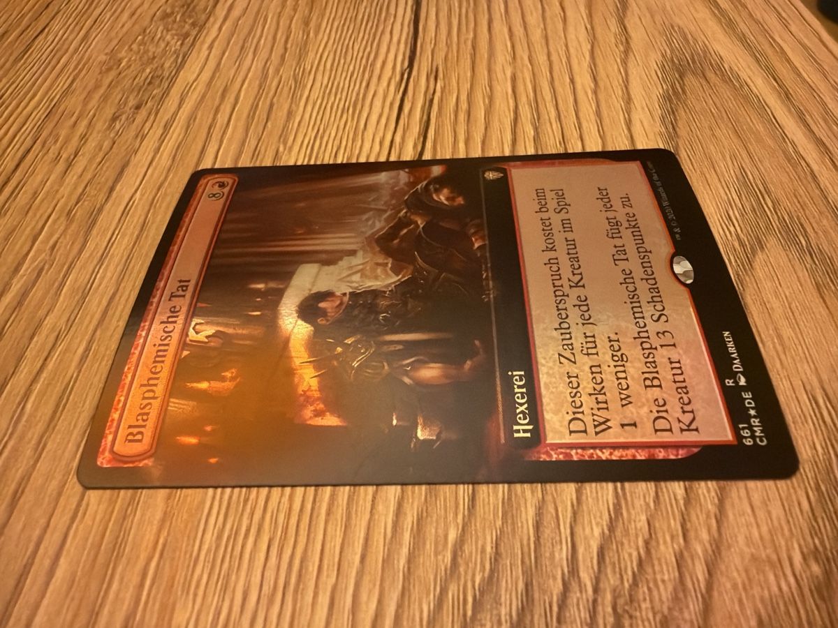 Magic The Gathering Cartes à collectionner: Magic the Gathering: Blasphemous Act - Borderless Foil - GER – D'occasion à St. Gallen par lob_bkw9 1