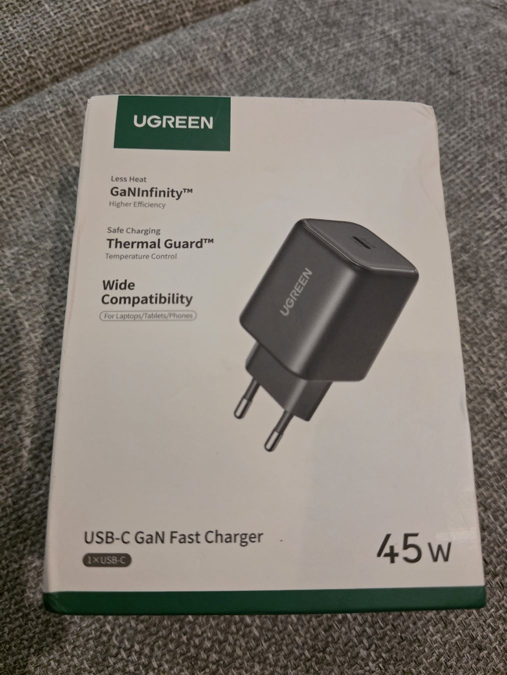 Ugreen Caricabatterie: Chargeur usb-c 45w Ugreen – Nuovo e nell'imballaggio originale da Cortaillod venduto da ioi_7rq6
