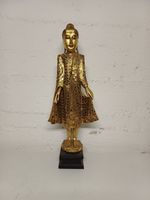 Stehende Buddha-Statue im Mandalay-Stil (102 cm)