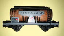 Electrotren N° 814, SBB-CFF, Weinfass-Wagen, Provins Valais