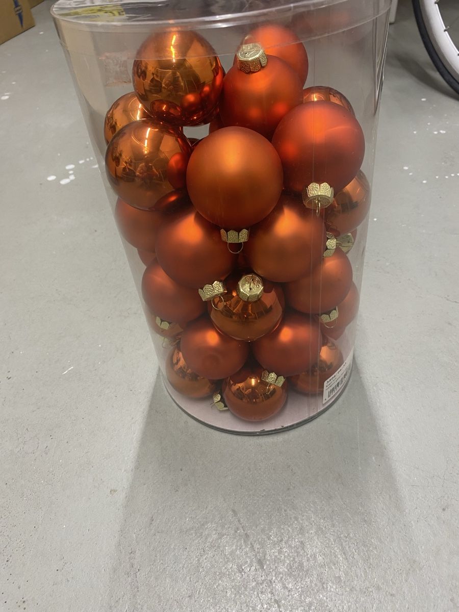 Tutte le decorazioni: Weihnachtskugeln Pinflor orange ca 50 Stück – Usato da Zollikon venduto da Dory11
