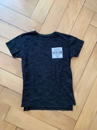 REBEL - T-Shirt schwarz meliert 146