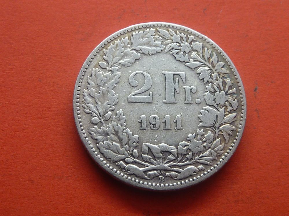 Tutti le monete: 2  Fr.  1911  Auflage 400`000 Stück. – Usato da Seon venduto da aee_7gpz