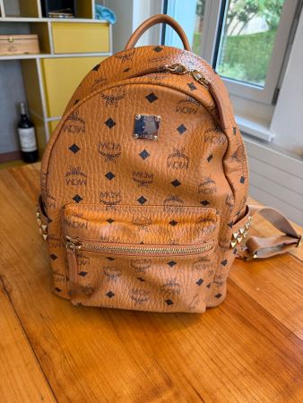 Originalen MCM Rucksack  Visetos braun mit Nieten gebraucht
